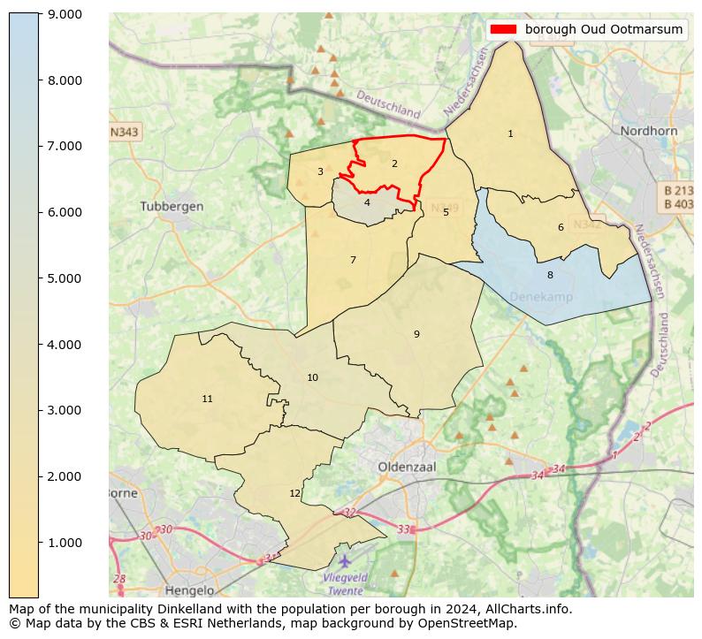 Image of the borough Oud Ootmarsum at the map. This image is used as introduction to this page. This page shows a lot of information about the population in the borough Oud Ootmarsum (such as the distribution by age groups of the residents, the composition of households, whether inhabitants are natives or Dutch with an immigration background, data about the houses (numbers, types, price development, use, type of property, ...) and more (car ownership, energy consumption, ...) based on open data from the Dutch Central Bureau of Statistics and various other sources!