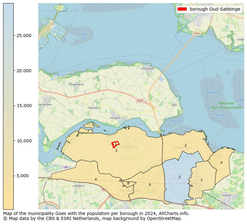 Image of the borough Oud-Sabbinge at the map. This image is used as introduction to this page. This page shows a lot of information about the population in the borough Oud-Sabbinge (such as the distribution by age groups of the residents, the composition of households, whether inhabitants are natives or Dutch with an immigration background, data about the houses (numbers, types, price development, use, type of property, ...) and more (car ownership, energy consumption, ...) based on open data from the Dutch Central Bureau of Statistics and various other sources!