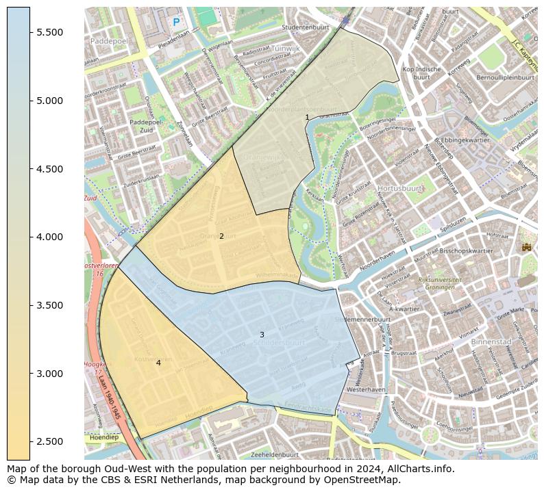 Image of the borough Oud-West at the map. This image is used as introduction to this page. This page shows a lot of information about the population in the borough Oud-West (such as the distribution by age groups of the residents, the composition of households, whether inhabitants are natives or Dutch with an immigration background, data about the houses (numbers, types, price development, use, type of property, ...) and more (car ownership, energy consumption, ...) based on open data from the Dutch Central Bureau of Statistics and various other sources!