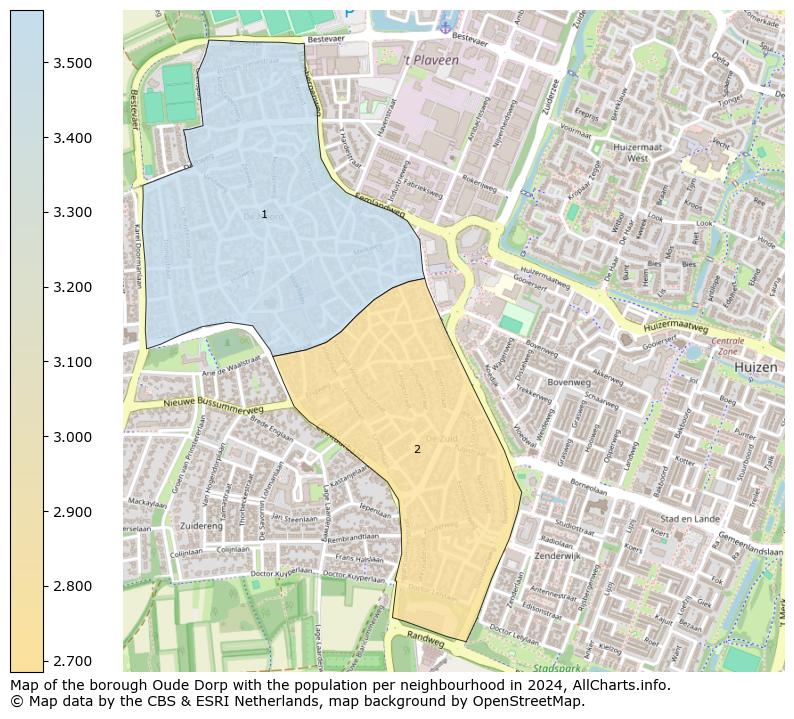 Image of the borough Oude Dorp at the map. This image is used as introduction to this page. This page shows a lot of information about the population in the borough Oude Dorp (such as the distribution by age groups of the residents, the composition of households, whether inhabitants are natives or Dutch with an immigration background, data about the houses (numbers, types, price development, use, type of property, ...) and more (car ownership, energy consumption, ...) based on open data from the Dutch Central Bureau of Statistics and various other sources!