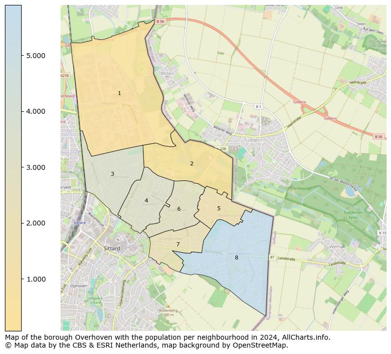 Image of the borough Overhoven at the map. This image is used as introduction to this page. This page shows a lot of information about the population in the borough Overhoven (such as the distribution by age groups of the residents, the composition of households, whether inhabitants are natives or Dutch with an immigration background, data about the houses (numbers, types, price development, use, type of property, ...) and more (car ownership, energy consumption, ...) based on open data from the Dutch Central Bureau of Statistics and various other sources!