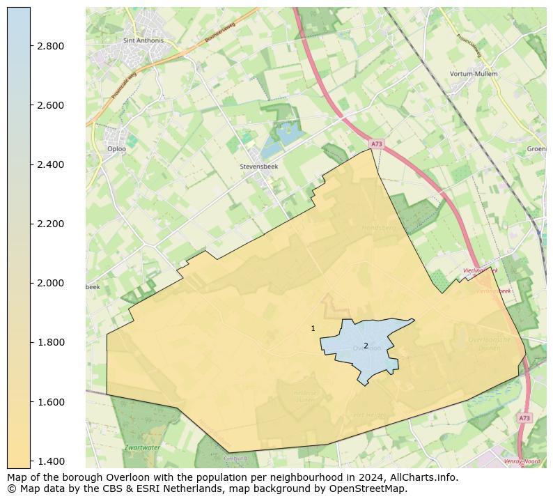 Image of the borough Overloon at the map. This image is used as introduction to this page. This page shows a lot of information about the population in the borough Overloon (such as the distribution by age groups of the residents, the composition of households, whether inhabitants are natives or Dutch with an immigration background, data about the houses (numbers, types, price development, use, type of property, ...) and more (car ownership, energy consumption, ...) based on open data from the Dutch Central Bureau of Statistics and various other sources!