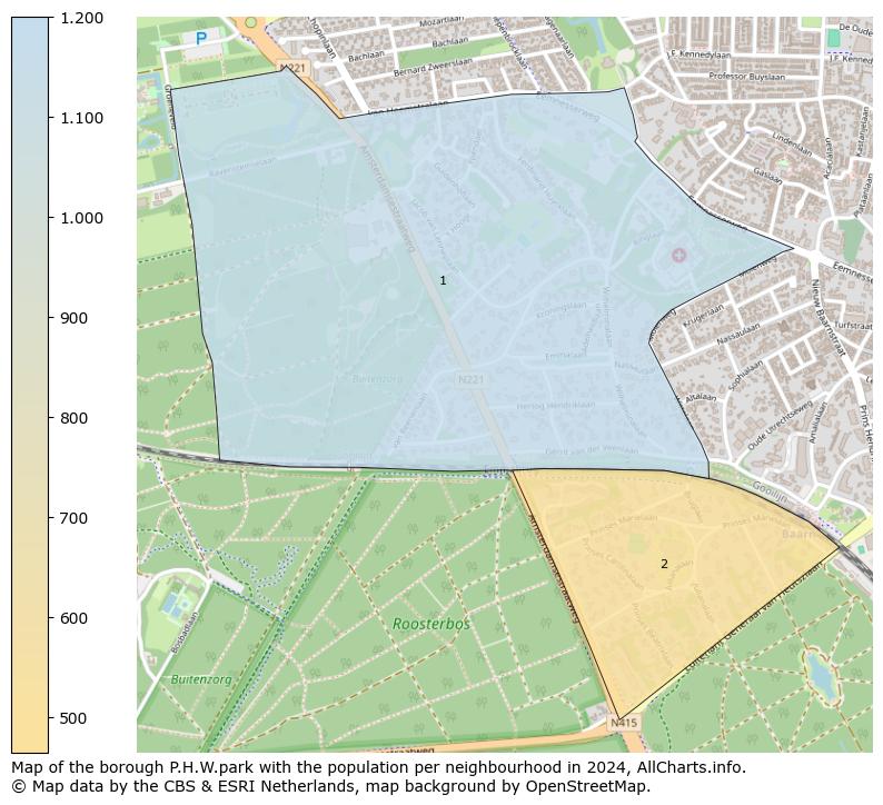 Image of the borough P.H.W.park at the map. This image is used as introduction to this page. This page shows a lot of information about the population in the borough P.H.W.park (such as the distribution by age groups of the residents, the composition of households, whether inhabitants are natives or Dutch with an immigration background, data about the houses (numbers, types, price development, use, type of property, ...) and more (car ownership, energy consumption, ...) based on open data from the Dutch Central Bureau of Statistics and various other sources!