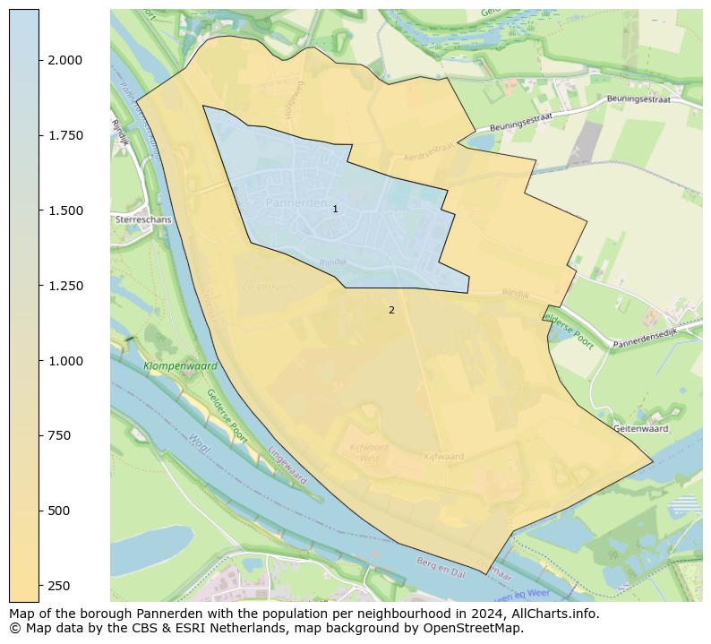 Image of the borough Pannerden at the map. This image is used as introduction to this page. This page shows a lot of information about the population in the borough Pannerden (such as the distribution by age groups of the residents, the composition of households, whether inhabitants are natives or Dutch with an immigration background, data about the houses (numbers, types, price development, use, type of property, ...) and more (car ownership, energy consumption, ...) based on open data from the Dutch Central Bureau of Statistics and various other sources!