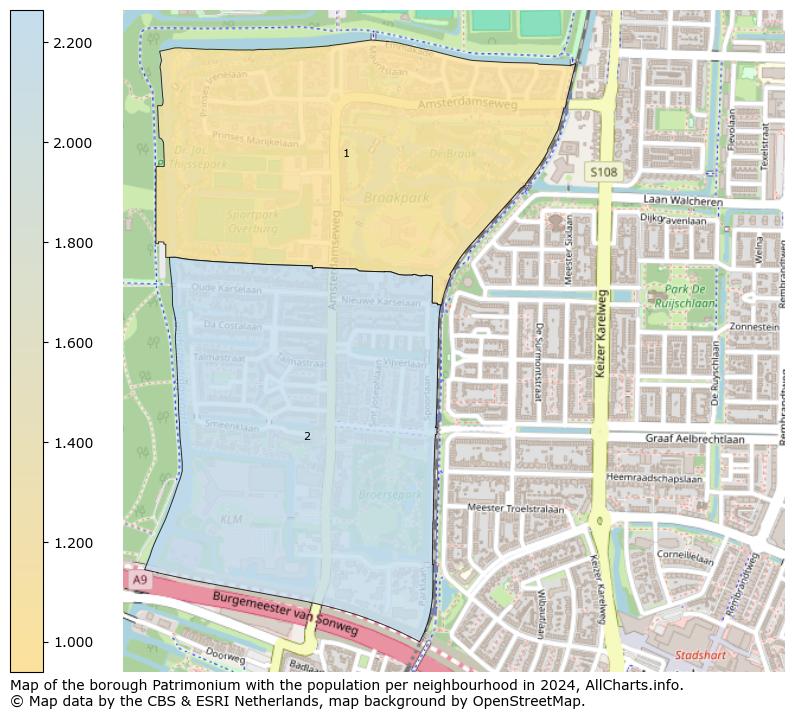 Image of the borough Patrimonium at the map. This image is used as introduction to this page. This page shows a lot of information about the population in the borough Patrimonium (such as the distribution by age groups of the residents, the composition of households, whether inhabitants are natives or Dutch with an immigration background, data about the houses (numbers, types, price development, use, type of property, ...) and more (car ownership, energy consumption, ...) based on open data from the Dutch Central Bureau of Statistics and various other sources!