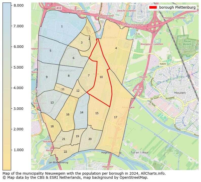 Image of the borough Plettenburg at the map. This image is used as introduction to this page. This page shows a lot of information about the population in the borough Plettenburg (such as the distribution by age groups of the residents, the composition of households, whether inhabitants are natives or Dutch with an immigration background, data about the houses (numbers, types, price development, use, type of property, ...) and more (car ownership, energy consumption, ...) based on open data from the Dutch Central Bureau of Statistics and various other sources!