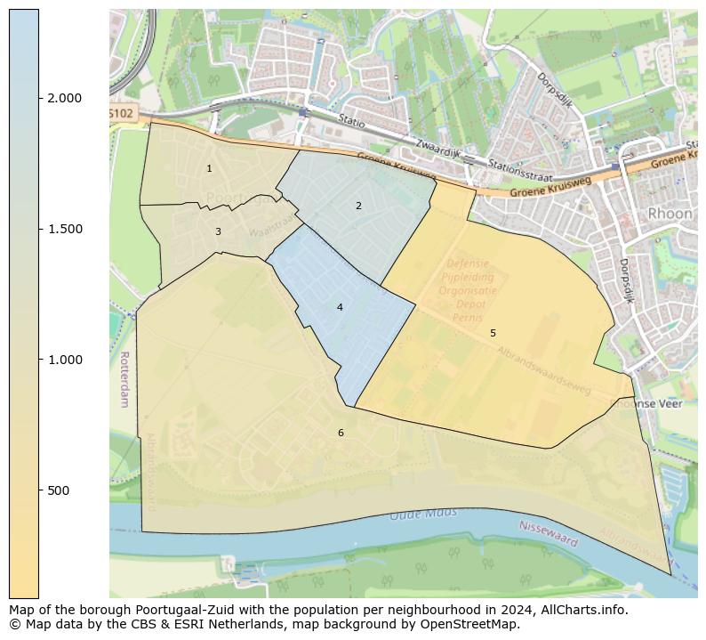 Image of the borough Poortugaal-Zuid at the map. This image is used as introduction to this page. This page shows a lot of information about the population in the borough Poortugaal-Zuid (such as the distribution by age groups of the residents, the composition of households, whether inhabitants are natives or Dutch with an immigration background, data about the houses (numbers, types, price development, use, type of property, ...) and more (car ownership, energy consumption, ...) based on open data from the Dutch Central Bureau of Statistics and various other sources!