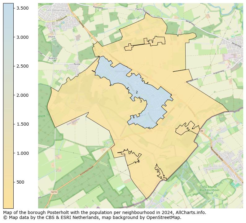 Image of the borough Posterholt at the map. This image is used as introduction to this page. This page shows a lot of information about the population in the borough Posterholt (such as the distribution by age groups of the residents, the composition of households, whether inhabitants are natives or Dutch with an immigration background, data about the houses (numbers, types, price development, use, type of property, ...) and more (car ownership, energy consumption, ...) based on open data from the Dutch Central Bureau of Statistics and various other sources!