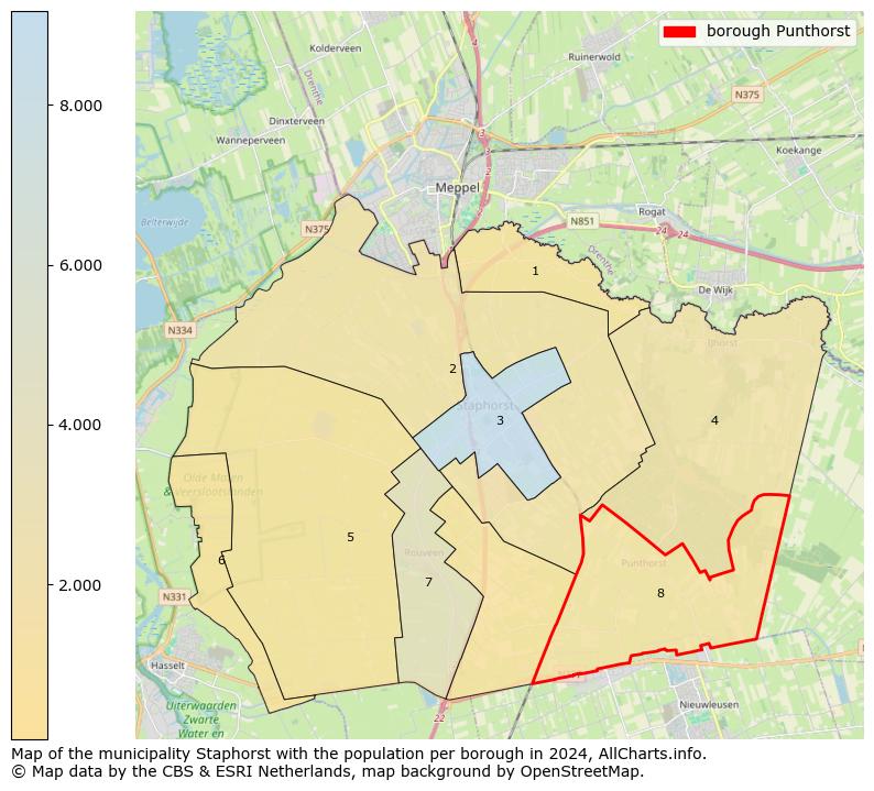 Image of the borough Punthorst at the map. This image is used as introduction to this page. This page shows a lot of information about the population in the borough Punthorst (such as the distribution by age groups of the residents, the composition of households, whether inhabitants are natives or Dutch with an immigration background, data about the houses (numbers, types, price development, use, type of property, ...) and more (car ownership, energy consumption, ...) based on open data from the Dutch Central Bureau of Statistics and various other sources!