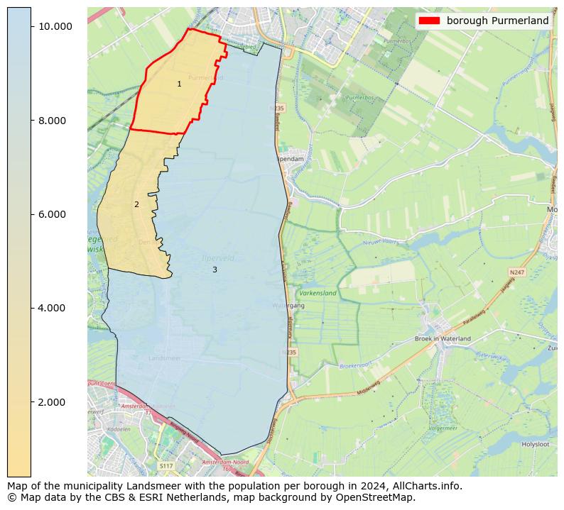 Image of the borough Purmerland at the map. This image is used as introduction to this page. This page shows a lot of information about the population in the borough Purmerland (such as the distribution by age groups of the residents, the composition of households, whether inhabitants are natives or Dutch with an immigration background, data about the houses (numbers, types, price development, use, type of property, ...) and more (car ownership, energy consumption, ...) based on open data from the Dutch Central Bureau of Statistics and various other sources!