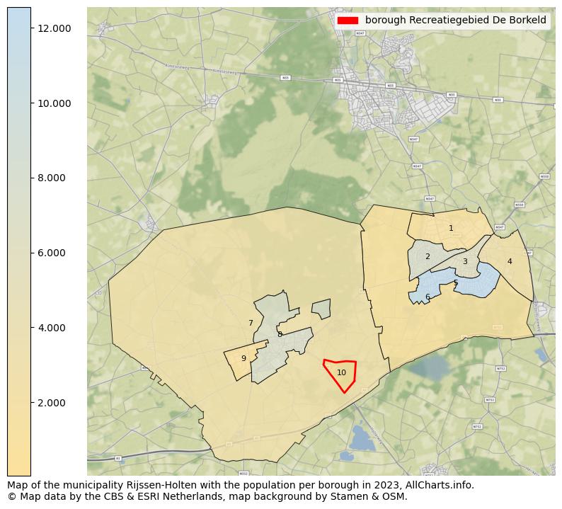 Map of the municipality Rijssen-Holten with the population per borough in 2023. This page shows a lot of information about residents (such as the distribution by age groups, family composition, gender, native or Dutch with an immigration background, ...), homes (numbers, types, price development, use, type of property, ...) and more (car ownership, energy consumption, ...) based on open data from the Dutch Central Bureau of Statistics and various other sources!