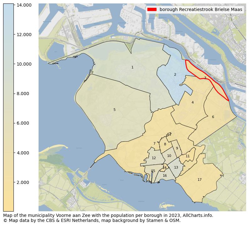 Map of the municipality Voorne aan Zee with the population per borough in 2023. This page shows a lot of information about residents (such as the distribution by age groups, family composition, gender, native or Dutch with an immigration background, ...), homes (numbers, types, price development, use, type of property, ...) and more (car ownership, energy consumption, ...) based on open data from the Dutch Central Bureau of Statistics and various other sources!