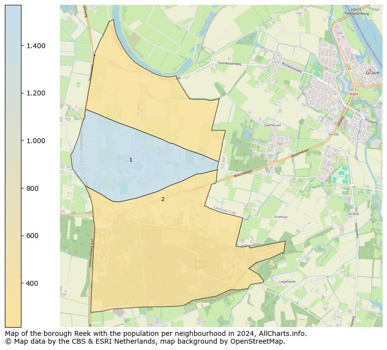 Image of the borough Reek at the map. This image is used as introduction to this page. This page shows a lot of information about the population in the borough Reek (such as the distribution by age groups of the residents, the composition of households, whether inhabitants are natives or Dutch with an immigration background, data about the houses (numbers, types, price development, use, type of property, ...) and more (car ownership, energy consumption, ...) based on open data from the Dutch Central Bureau of Statistics and various other sources!