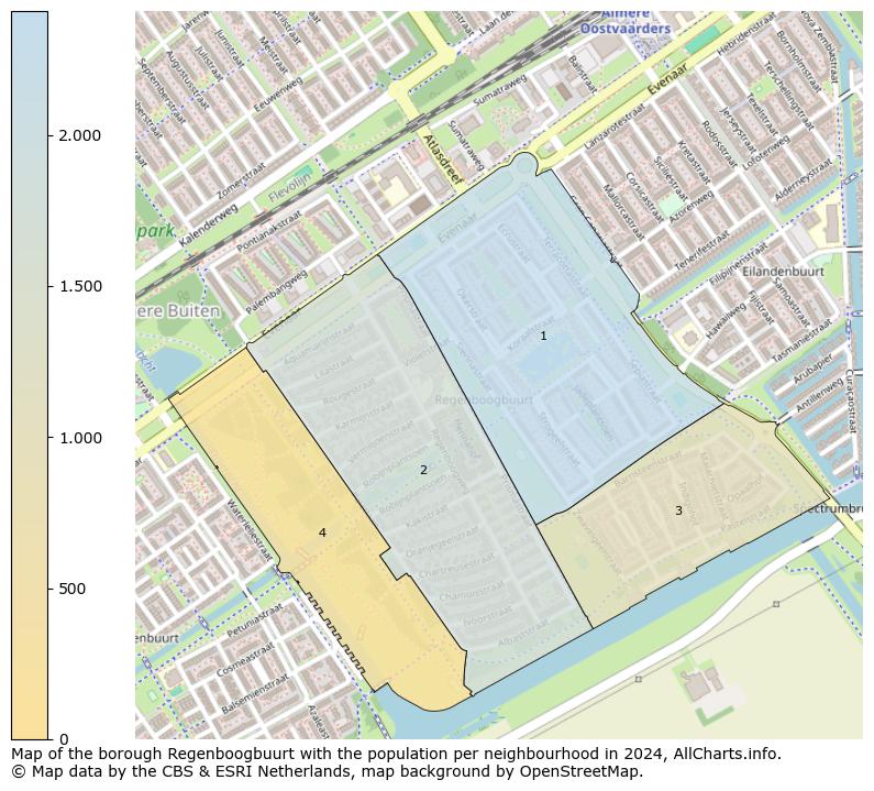 Image of the borough Regenboogbuurt at the map. This image is used as introduction to this page. This page shows a lot of information about the population in the borough Regenboogbuurt (such as the distribution by age groups of the residents, the composition of households, whether inhabitants are natives or Dutch with an immigration background, data about the houses (numbers, types, price development, use, type of property, ...) and more (car ownership, energy consumption, ...) based on open data from the Dutch Central Bureau of Statistics and various other sources!