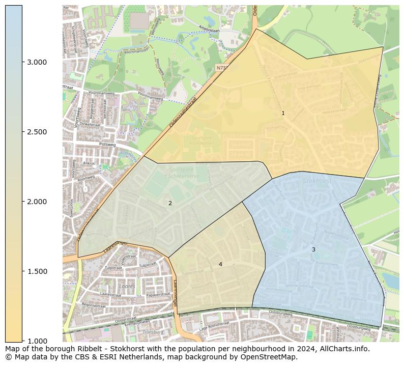 Image of the borough Ribbelt - Stokhorst at the map. This image is used as introduction to this page. This page shows a lot of information about the population in the borough Ribbelt - Stokhorst (such as the distribution by age groups of the residents, the composition of households, whether inhabitants are natives or Dutch with an immigration background, data about the houses (numbers, types, price development, use, type of property, ...) and more (car ownership, energy consumption, ...) based on open data from the Dutch Central Bureau of Statistics and various other sources!