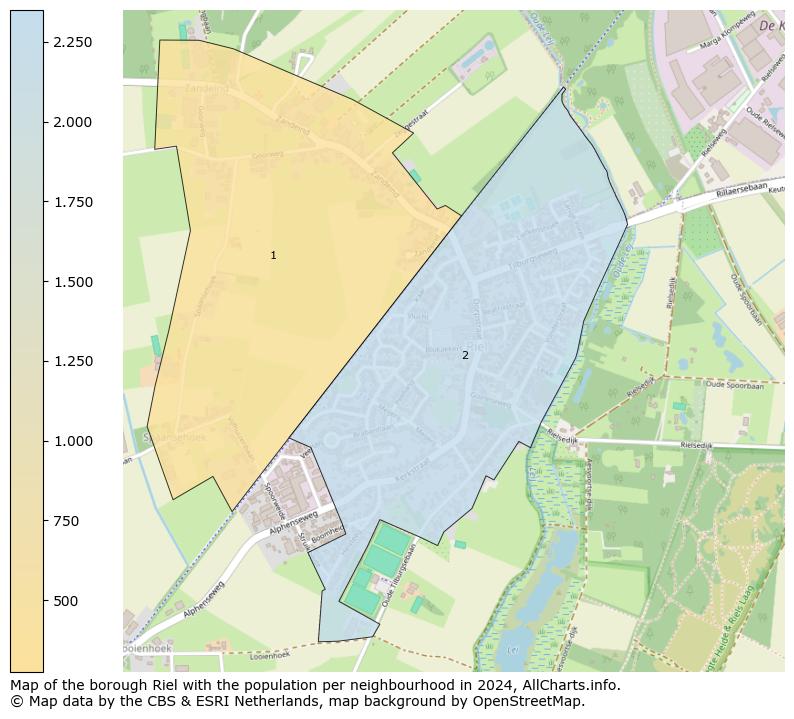 Image of the borough Riel at the map. This image is used as introduction to this page. This page shows a lot of information about the population in the borough Riel (such as the distribution by age groups of the residents, the composition of households, whether inhabitants are natives or Dutch with an immigration background, data about the houses (numbers, types, price development, use, type of property, ...) and more (car ownership, energy consumption, ...) based on open data from the Dutch Central Bureau of Statistics and various other sources!