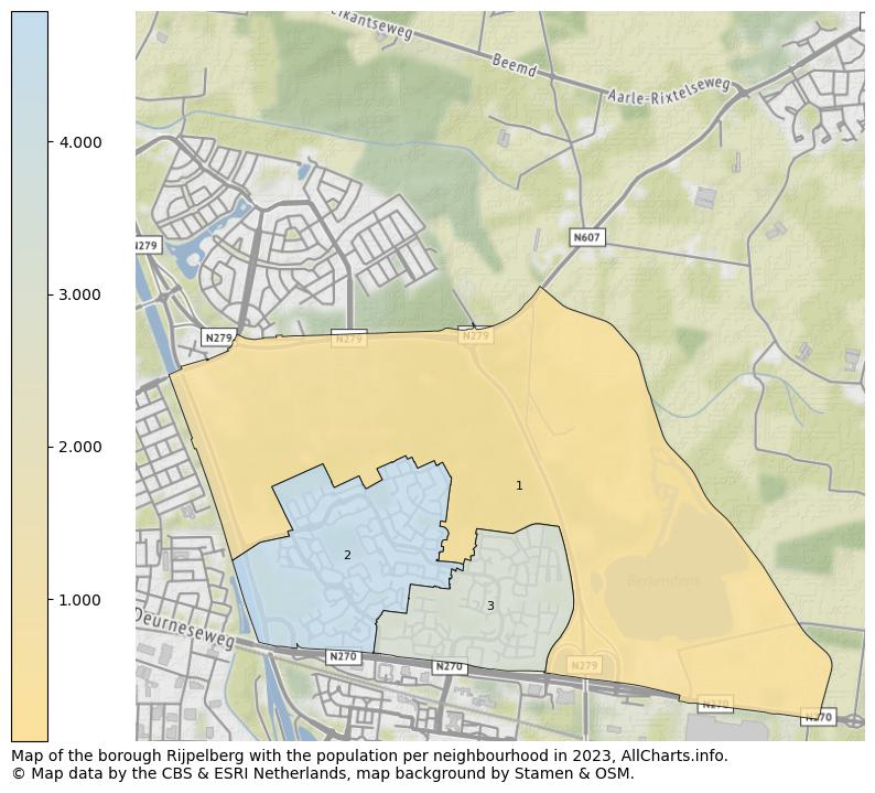 Map of the borough Rijpelberg with the population per neighbourhood in 2023. This page shows a lot of information about residents (such as the distribution by age groups, family composition, gender, native or Dutch with an immigration background, ...), homes (numbers, types, price development, use, type of property, ...) and more (car ownership, energy consumption, ...) based on open data from the Dutch Central Bureau of Statistics and various other sources!