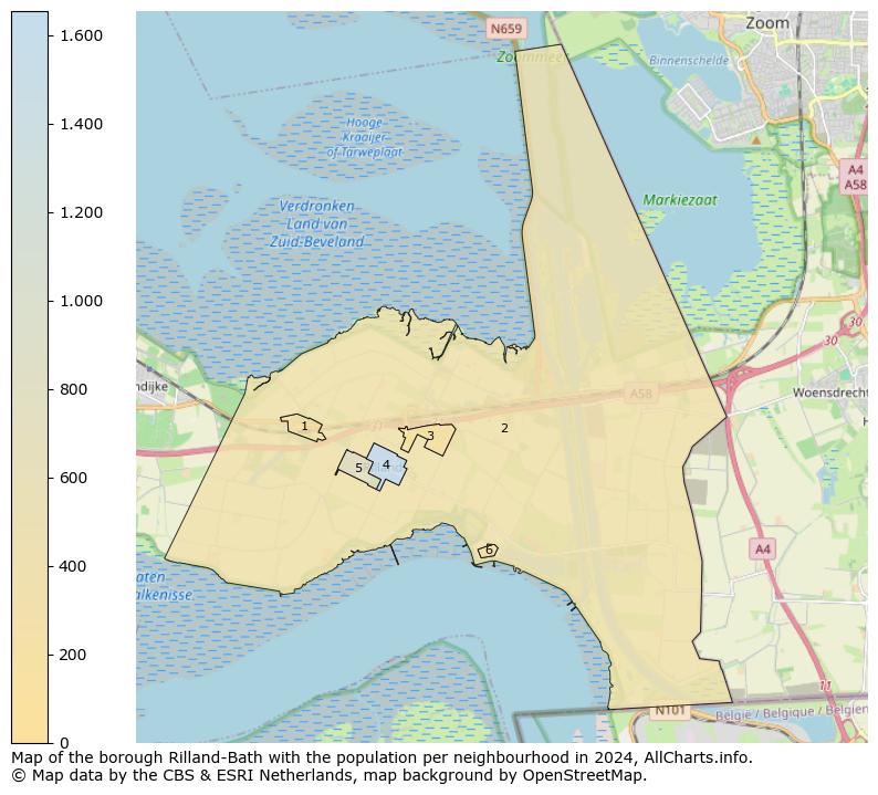 Image of the borough Rilland-Bath at the map. This image is used as introduction to this page. This page shows a lot of information about the population in the borough Rilland-Bath (such as the distribution by age groups of the residents, the composition of households, whether inhabitants are natives or Dutch with an immigration background, data about the houses (numbers, types, price development, use, type of property, ...) and more (car ownership, energy consumption, ...) based on open data from the Dutch Central Bureau of Statistics and various other sources!