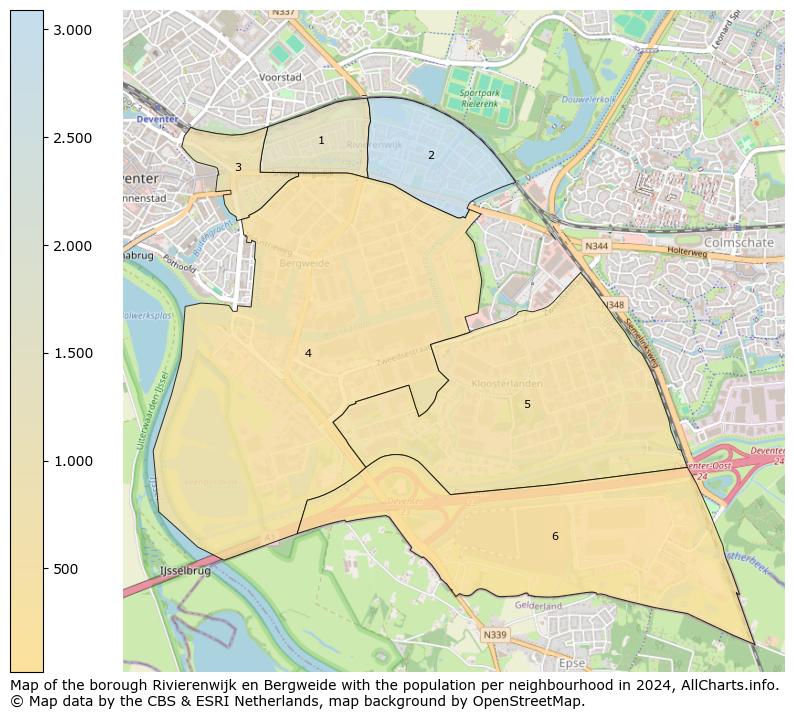 Image of the borough Rivierenwijk en Bergweide at the map. This image is used as introduction to this page. This page shows a lot of information about the population in the borough Rivierenwijk en Bergweide (such as the distribution by age groups of the residents, the composition of households, whether inhabitants are natives or Dutch with an immigration background, data about the houses (numbers, types, price development, use, type of property, ...) and more (car ownership, energy consumption, ...) based on open data from the Dutch Central Bureau of Statistics and various other sources!