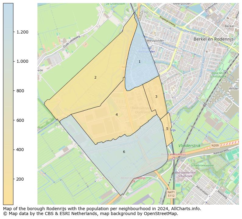 Image of the borough Rodenrijs at the map. This image is used as introduction to this page. This page shows a lot of information about the population in the borough Rodenrijs (such as the distribution by age groups of the residents, the composition of households, whether inhabitants are natives or Dutch with an immigration background, data about the houses (numbers, types, price development, use, type of property, ...) and more (car ownership, energy consumption, ...) based on open data from the Dutch Central Bureau of Statistics and various other sources!