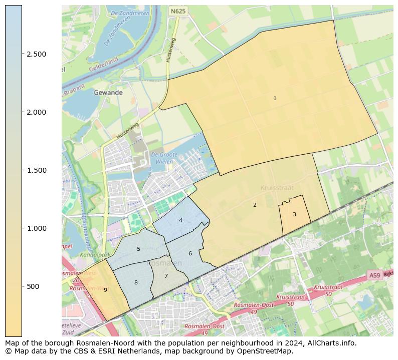 Image of the borough Rosmalen-Noord at the map. This image is used as introduction to this page. This page shows a lot of information about the population in the borough Rosmalen-Noord (such as the distribution by age groups of the residents, the composition of households, whether inhabitants are natives or Dutch with an immigration background, data about the houses (numbers, types, price development, use, type of property, ...) and more (car ownership, energy consumption, ...) based on open data from the Dutch Central Bureau of Statistics and various other sources!