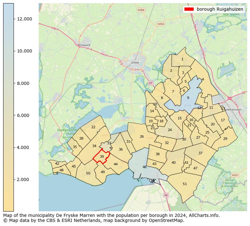 Image of the borough Ruigahuizen at the map. This image is used as introduction to this page. This page shows a lot of information about the population in the borough Ruigahuizen (such as the distribution by age groups of the residents, the composition of households, whether inhabitants are natives or Dutch with an immigration background, data about the houses (numbers, types, price development, use, type of property, ...) and more (car ownership, energy consumption, ...) based on open data from the Dutch Central Bureau of Statistics and various other sources!