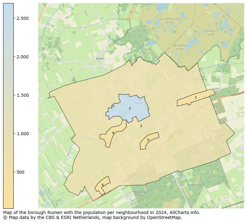 Image of the borough Ruinen at the map. This image is used as introduction to this page. This page shows a lot of information about the population in the borough Ruinen (such as the distribution by age groups of the residents, the composition of households, whether inhabitants are natives or Dutch with an immigration background, data about the houses (numbers, types, price development, use, type of property, ...) and more (car ownership, energy consumption, ...) based on open data from the Dutch Central Bureau of Statistics and various other sources!