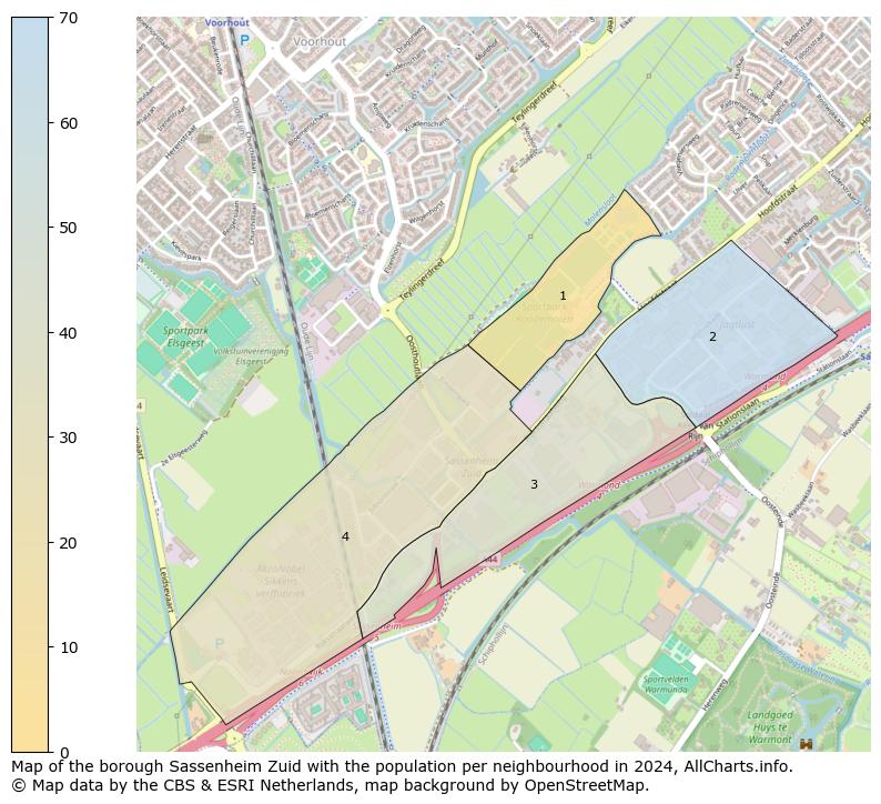 Image of the borough Sassenheim Zuid at the map. This image is used as introduction to this page. This page shows a lot of information about the population in the borough Sassenheim Zuid (such as the distribution by age groups of the residents, the composition of households, whether inhabitants are natives or Dutch with an immigration background, data about the houses (numbers, types, price development, use, type of property, ...) and more (car ownership, energy consumption, ...) based on open data from the Dutch Central Bureau of Statistics and various other sources!