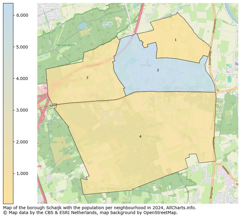 Image of the borough Schaijk at the map. This image is used as introduction to this page. This page shows a lot of information about the population in the borough Schaijk (such as the distribution by age groups of the residents, the composition of households, whether inhabitants are natives or Dutch with an immigration background, data about the houses (numbers, types, price development, use, type of property, ...) and more (car ownership, energy consumption, ...) based on open data from the Dutch Central Bureau of Statistics and various other sources!