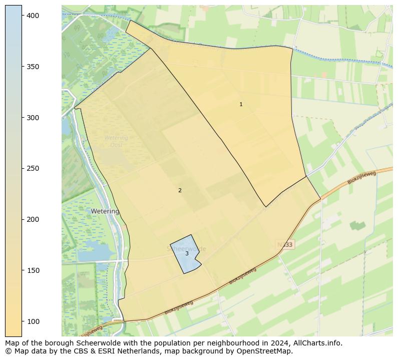 Image of the borough Scheerwolde at the map. This image is used as introduction to this page. This page shows a lot of information about the population in the borough Scheerwolde (such as the distribution by age groups of the residents, the composition of households, whether inhabitants are natives or Dutch with an immigration background, data about the houses (numbers, types, price development, use, type of property, ...) and more (car ownership, energy consumption, ...) based on open data from the Dutch Central Bureau of Statistics and various other sources!