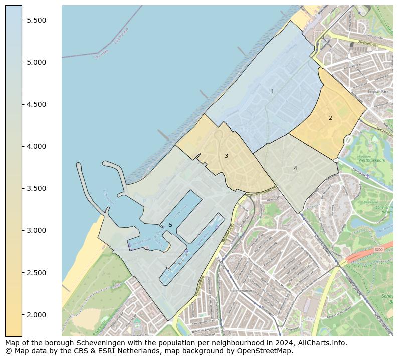 Image of the borough Scheveningen at the map. This image is used as introduction to this page. This page shows a lot of information about the population in the borough Scheveningen (such as the distribution by age groups of the residents, the composition of households, whether inhabitants are natives or Dutch with an immigration background, data about the houses (numbers, types, price development, use, type of property, ...) and more (car ownership, energy consumption, ...) based on open data from the Dutch Central Bureau of Statistics and various other sources!