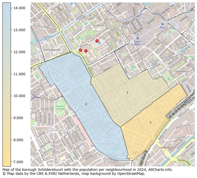 Image of the borough Schildersbuurt at the map. This image is used as introduction to this page. This page shows a lot of information about the population in the borough Schildersbuurt (such as the distribution by age groups of the residents, the composition of households, whether inhabitants are natives or Dutch with an immigration background, data about the houses (numbers, types, price development, use, type of property, ...) and more (car ownership, energy consumption, ...) based on open data from the Dutch Central Bureau of Statistics and various other sources!