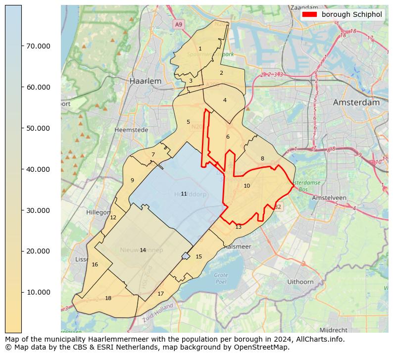 Image of the borough Schiphol at the map. This image is used as introduction to this page. This page shows a lot of information about the population in the borough Schiphol (such as the distribution by age groups of the residents, the composition of households, whether inhabitants are natives or Dutch with an immigration background, data about the houses (numbers, types, price development, use, type of property, ...) and more (car ownership, energy consumption, ...) based on open data from the Dutch Central Bureau of Statistics and various other sources!