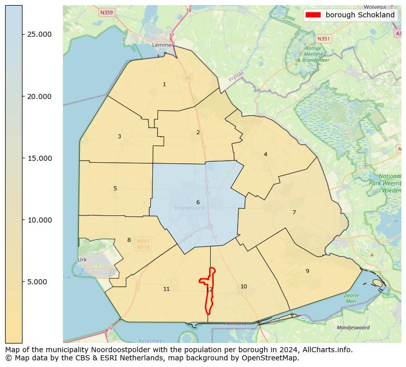 Image of the borough Schokland at the map. This image is used as introduction to this page. This page shows a lot of information about the population in the borough Schokland (such as the distribution by age groups of the residents, the composition of households, whether inhabitants are natives or Dutch with an immigration background, data about the houses (numbers, types, price development, use, type of property, ...) and more (car ownership, energy consumption, ...) based on open data from the Dutch Central Bureau of Statistics and various other sources!