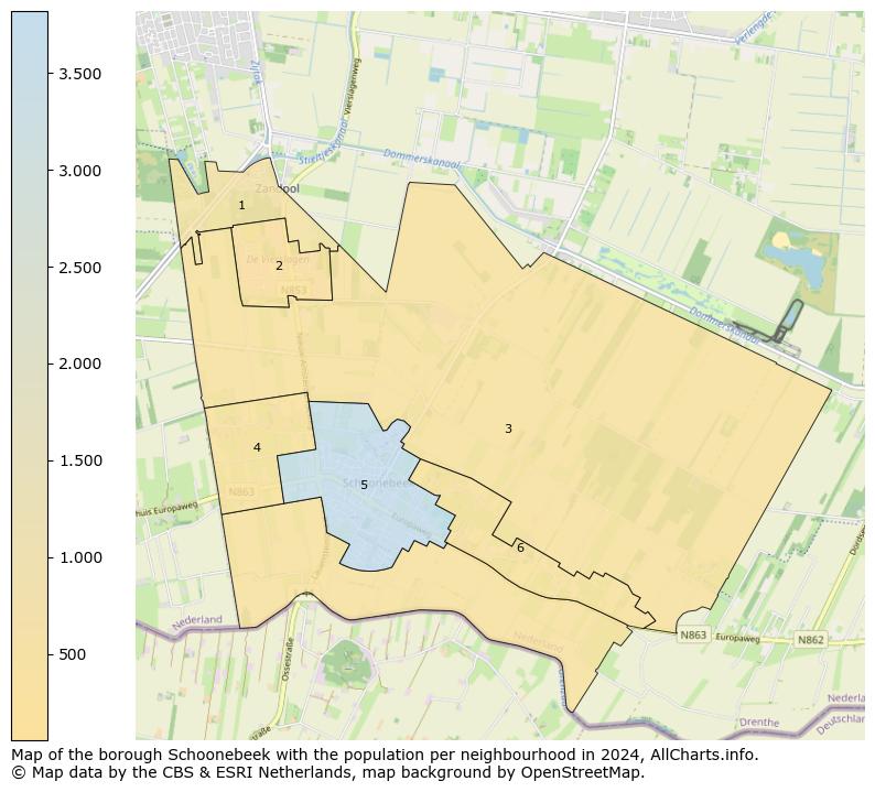 Image of the borough Schoonebeek at the map. This image is used as introduction to this page. This page shows a lot of information about the population in the borough Schoonebeek (such as the distribution by age groups of the residents, the composition of households, whether inhabitants are natives or Dutch with an immigration background, data about the houses (numbers, types, price development, use, type of property, ...) and more (car ownership, energy consumption, ...) based on open data from the Dutch Central Bureau of Statistics and various other sources!