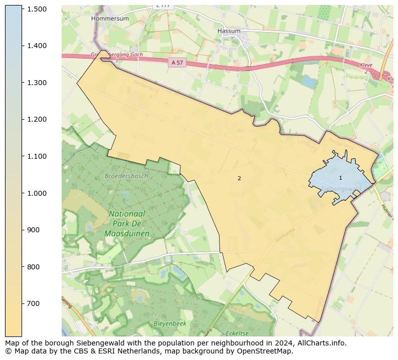 Image of the borough Siebengewald at the map. This image is used as introduction to this page. This page shows a lot of information about the population in the borough Siebengewald (such as the distribution by age groups of the residents, the composition of households, whether inhabitants are natives or Dutch with an immigration background, data about the houses (numbers, types, price development, use, type of property, ...) and more (car ownership, energy consumption, ...) based on open data from the Dutch Central Bureau of Statistics and various other sources!