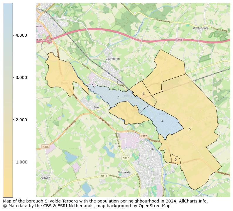 Image of the borough Silvolde-Terborg at the map. This image is used as introduction to this page. This page shows a lot of information about the population in the borough Silvolde-Terborg (such as the distribution by age groups of the residents, the composition of households, whether inhabitants are natives or Dutch with an immigration background, data about the houses (numbers, types, price development, use, type of property, ...) and more (car ownership, energy consumption, ...) based on open data from the Dutch Central Bureau of Statistics and various other sources!