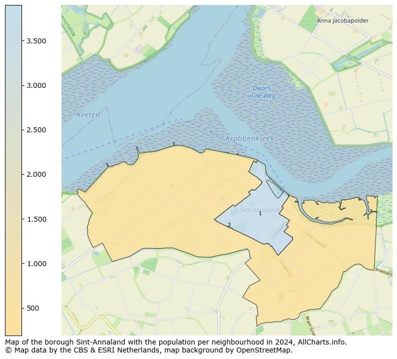 Image of the borough Sint-Annaland at the map. This image is used as introduction to this page. This page shows a lot of information about the population in the borough Sint-Annaland (such as the distribution by age groups of the residents, the composition of households, whether inhabitants are natives or Dutch with an immigration background, data about the houses (numbers, types, price development, use, type of property, ...) and more (car ownership, energy consumption, ...) based on open data from the Dutch Central Bureau of Statistics and various other sources!