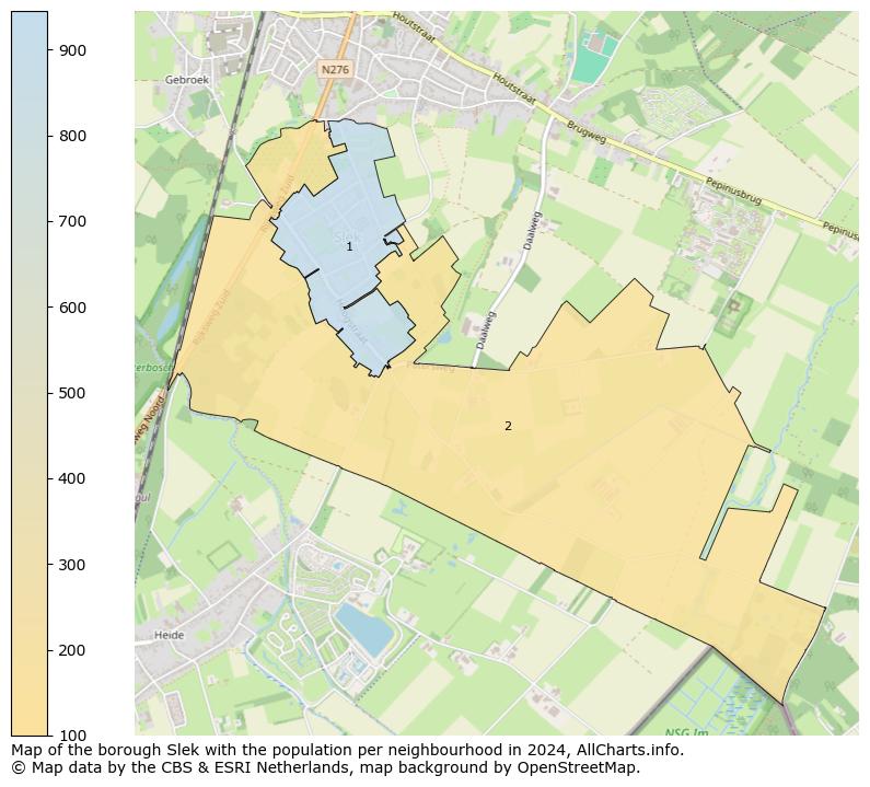 Image of the borough Slek at the map. This image is used as introduction to this page. This page shows a lot of information about the population in the borough Slek (such as the distribution by age groups of the residents, the composition of households, whether inhabitants are natives or Dutch with an immigration background, data about the houses (numbers, types, price development, use, type of property, ...) and more (car ownership, energy consumption, ...) based on open data from the Dutch Central Bureau of Statistics and various other sources!