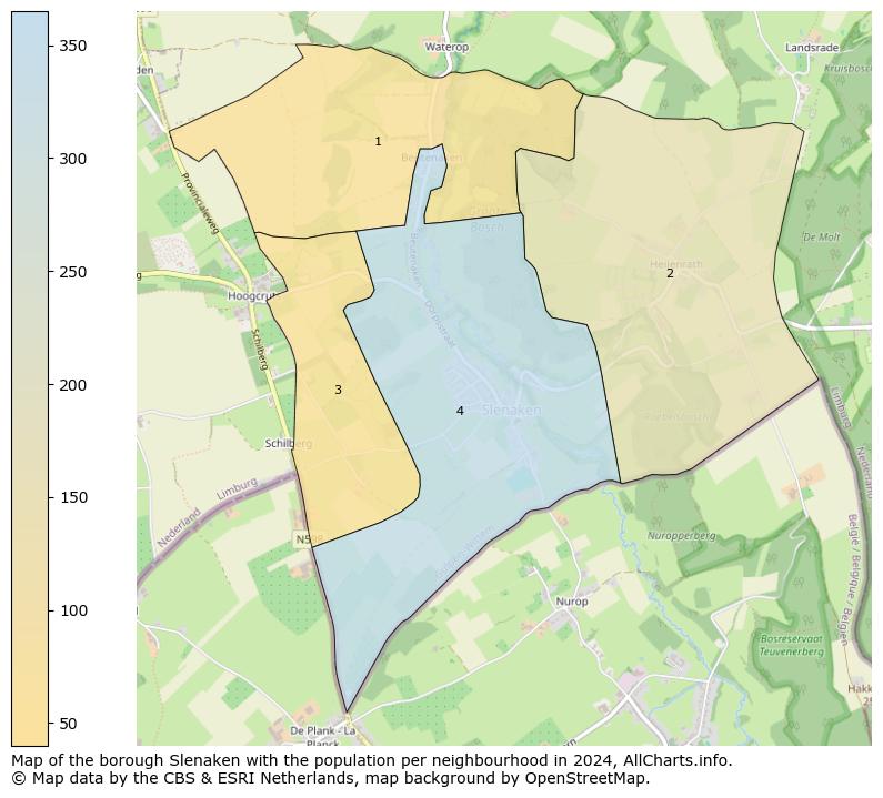 Image of the borough Slenaken at the map. This image is used as introduction to this page. This page shows a lot of information about the population in the borough Slenaken (such as the distribution by age groups of the residents, the composition of households, whether inhabitants are natives or Dutch with an immigration background, data about the houses (numbers, types, price development, use, type of property, ...) and more (car ownership, energy consumption, ...) based on open data from the Dutch Central Bureau of Statistics and various other sources!