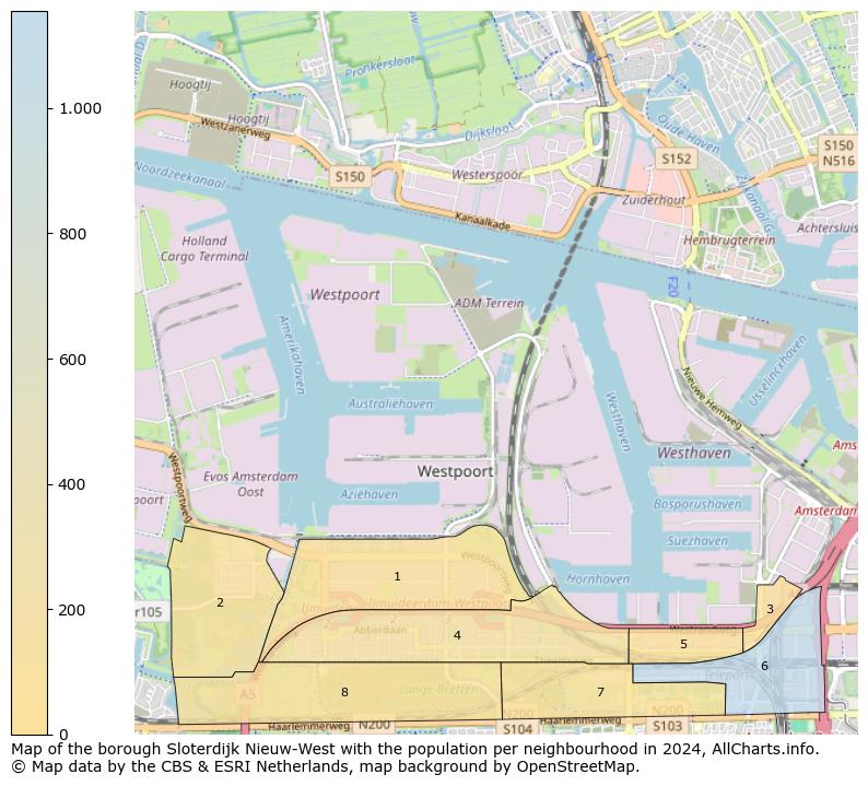 Image of the borough Sloterdijk Nieuw-West at the map. This image is used as introduction to this page. This page shows a lot of information about the population in the borough Sloterdijk Nieuw-West (such as the distribution by age groups of the residents, the composition of households, whether inhabitants are natives or Dutch with an immigration background, data about the houses (numbers, types, price development, use, type of property, ...) and more (car ownership, energy consumption, ...) based on open data from the Dutch Central Bureau of Statistics and various other sources!