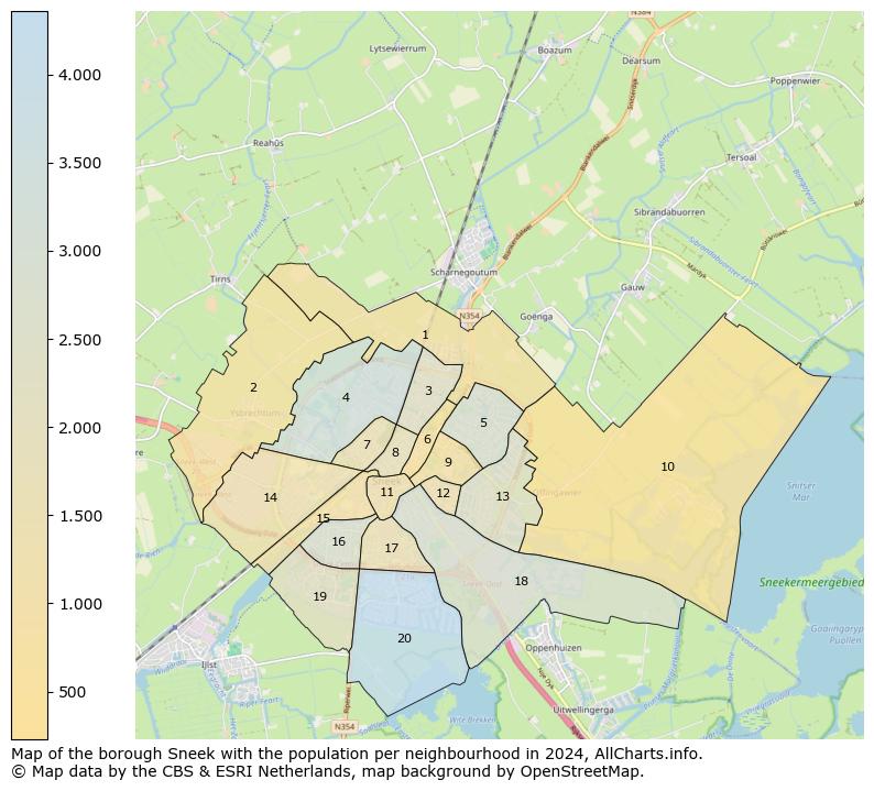 Image of the borough Sneek at the map. This image is used as introduction to this page. This page shows a lot of information about the population in the borough Sneek (such as the distribution by age groups of the residents, the composition of households, whether inhabitants are natives or Dutch with an immigration background, data about the houses (numbers, types, price development, use, type of property, ...) and more (car ownership, energy consumption, ...) based on open data from the Dutch Central Bureau of Statistics and various other sources!