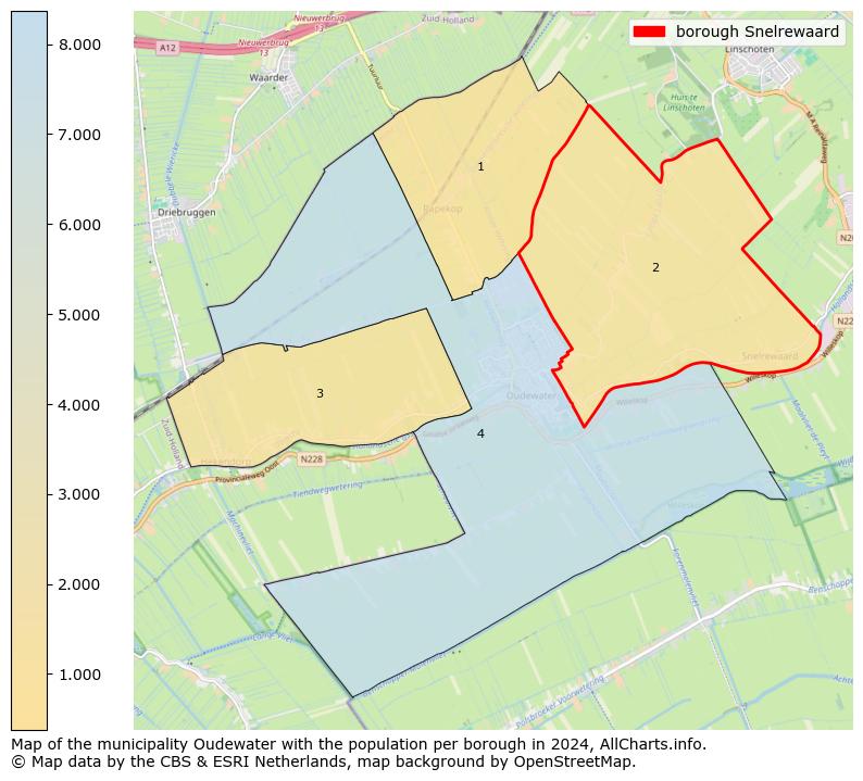 Image of the borough Snelrewaard at the map. This image is used as introduction to this page. This page shows a lot of information about the population in the borough Snelrewaard (such as the distribution by age groups of the residents, the composition of households, whether inhabitants are natives or Dutch with an immigration background, data about the houses (numbers, types, price development, use, type of property, ...) and more (car ownership, energy consumption, ...) based on open data from the Dutch Central Bureau of Statistics and various other sources!