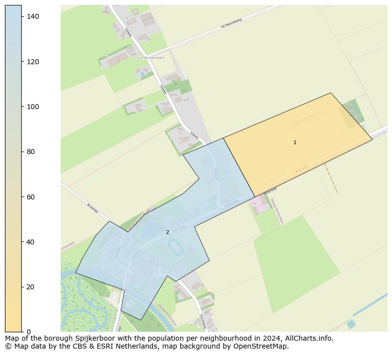 Image of the borough Spijkerboor at the map. This image is used as introduction to this page. This page shows a lot of information about the population in the borough Spijkerboor (such as the distribution by age groups of the residents, the composition of households, whether inhabitants are natives or Dutch with an immigration background, data about the houses (numbers, types, price development, use, type of property, ...) and more (car ownership, energy consumption, ...) based on open data from the Dutch Central Bureau of Statistics and various other sources!