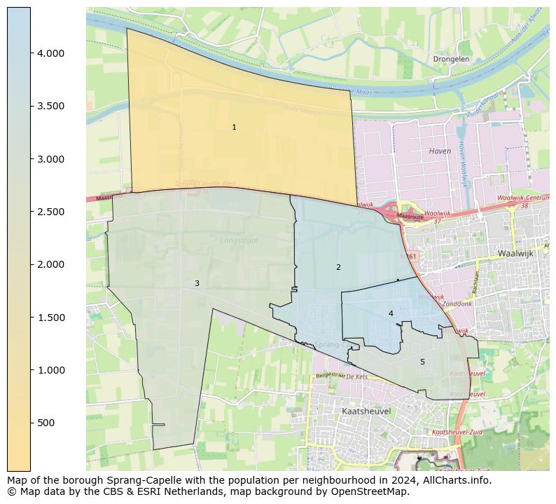 Image of the borough Sprang-Capelle at the map. This image is used as introduction to this page. This page shows a lot of information about the population in the borough Sprang-Capelle (such as the distribution by age groups of the residents, the composition of households, whether inhabitants are natives or Dutch with an immigration background, data about the houses (numbers, types, price development, use, type of property, ...) and more (car ownership, energy consumption, ...) based on open data from the Dutch Central Bureau of Statistics and various other sources!