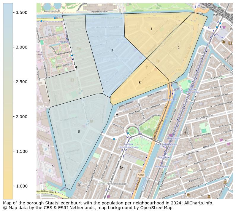 Image of the borough Staatsliedenbuurt at the map. This image is used as introduction to this page. This page shows a lot of information about the population in the borough Staatsliedenbuurt (such as the distribution by age groups of the residents, the composition of households, whether inhabitants are natives or Dutch with an immigration background, data about the houses (numbers, types, price development, use, type of property, ...) and more (car ownership, energy consumption, ...) based on open data from the Dutch Central Bureau of Statistics and various other sources!