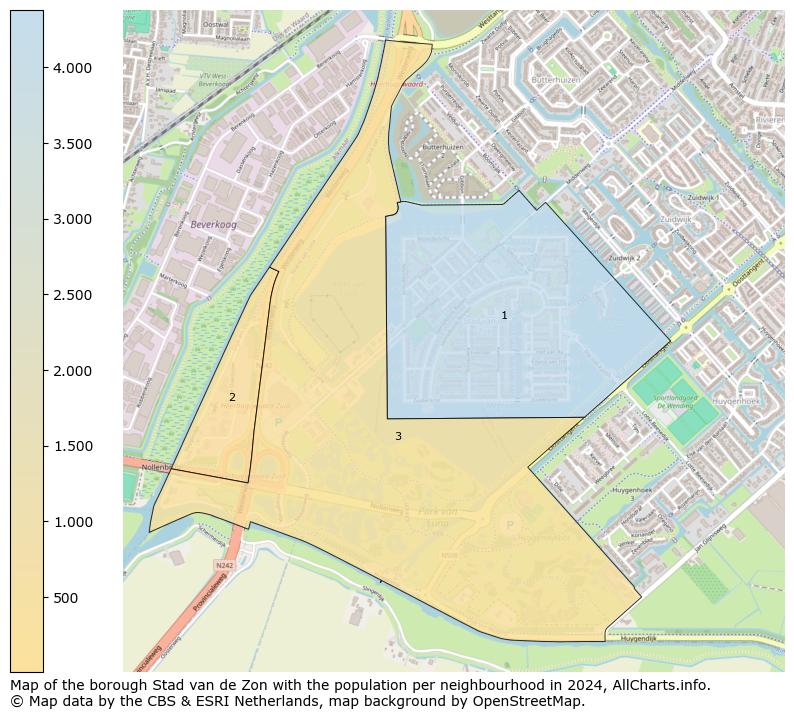 Image of the borough Stad van de Zon at the map. This image is used as introduction to this page. This page shows a lot of information about the population in the borough Stad van de Zon (such as the distribution by age groups of the residents, the composition of households, whether inhabitants are natives or Dutch with an immigration background, data about the houses (numbers, types, price development, use, type of property, ...) and more (car ownership, energy consumption, ...) based on open data from the Dutch Central Bureau of Statistics and various other sources!