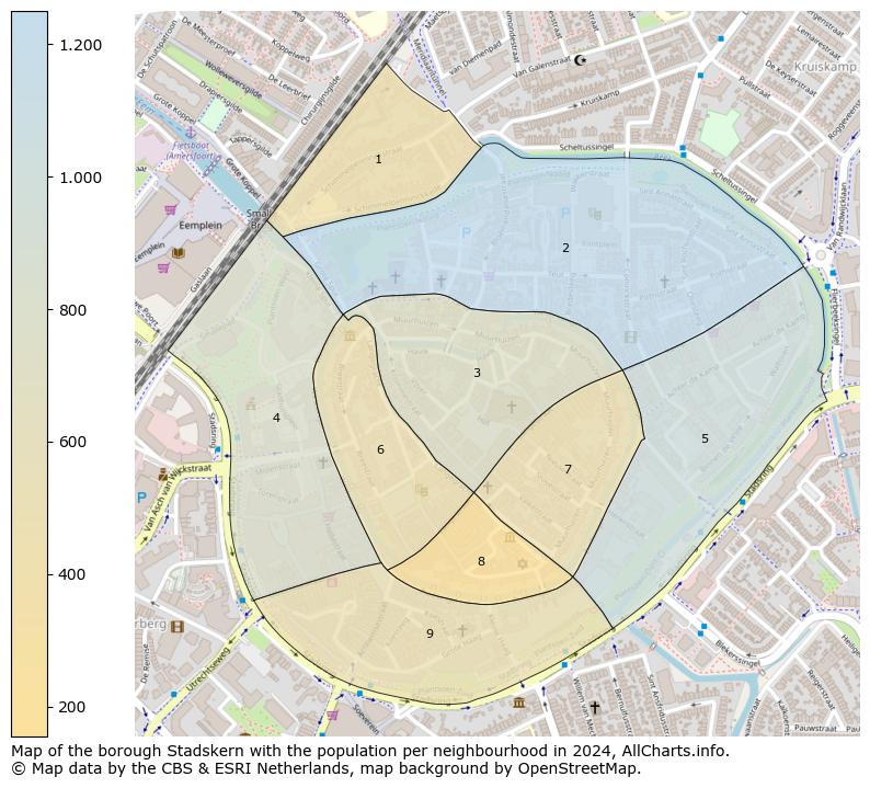 Image of the borough Stadskern at the map. This image is used as introduction to this page. This page shows a lot of information about the population in the borough Stadskern (such as the distribution by age groups of the residents, the composition of households, whether inhabitants are natives or Dutch with an immigration background, data about the houses (numbers, types, price development, use, type of property, ...) and more (car ownership, energy consumption, ...) based on open data from the Dutch Central Bureau of Statistics and various other sources!