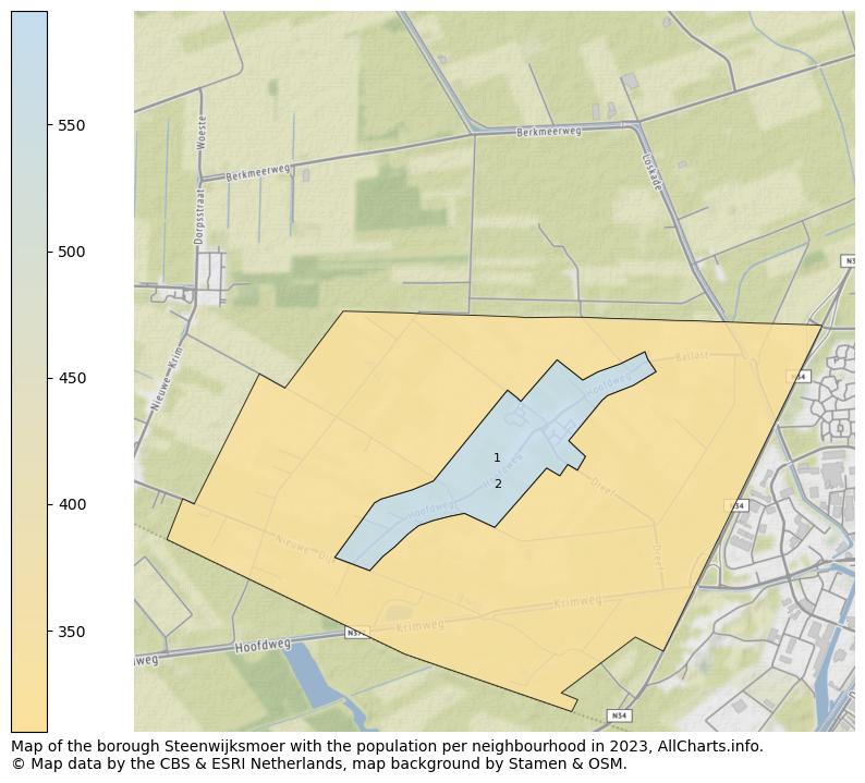 Map of the borough Steenwijksmoer with the population per neighbourhood in 2023. This page shows a lot of information about residents (such as the distribution by age groups, family composition, gender, native or Dutch with an immigration background, ...), homes (numbers, types, price development, use, type of property, ...) and more (car ownership, energy consumption, ...) based on open data from the Dutch Central Bureau of Statistics and various other sources!