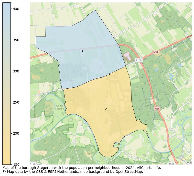 Image of the borough Stegeren at the map. This image is used as introduction to this page. This page shows a lot of information about the population in the borough Stegeren (such as the distribution by age groups of the residents, the composition of households, whether inhabitants are natives or Dutch with an immigration background, data about the houses (numbers, types, price development, use, type of property, ...) and more (car ownership, energy consumption, ...) based on open data from the Dutch Central Bureau of Statistics and various other sources!